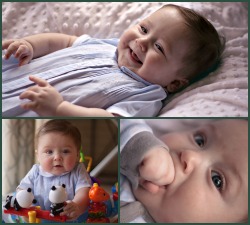 3 photos of Jeremy and Heather's adopted baby boy