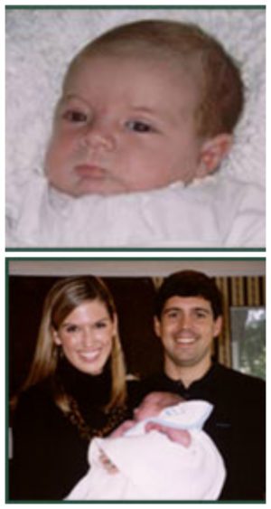 2 photos of Scott and Carrie's adoptive family