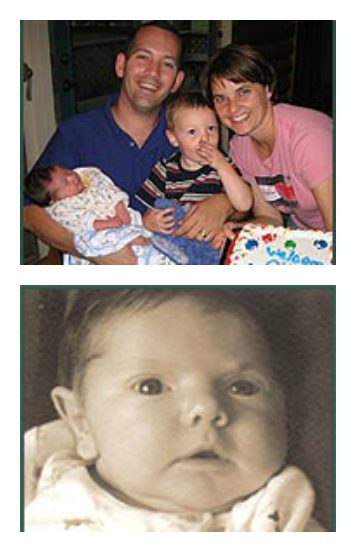 2 photos of Brandon and Jill's Lifetime family