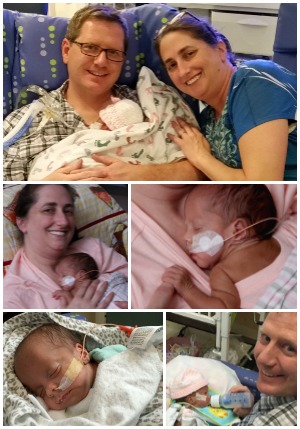 Collage of photos from adoptive couple Eric and Laura