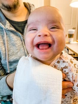 Baby Lily is full of giggles